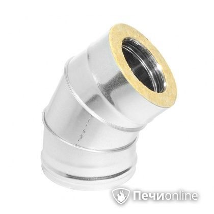 Колено 135° (45°) Теплов и Сухов Отвод Термо 45* ОТ-Р 430-0.5/оцинковка D200/260 в Караганде