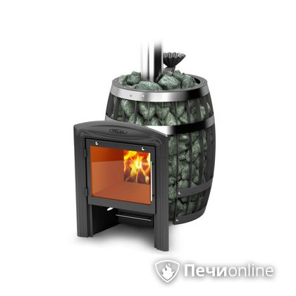 Дровяная банная печь TMF Саяны II Carbon Витра ЗК в Караганде