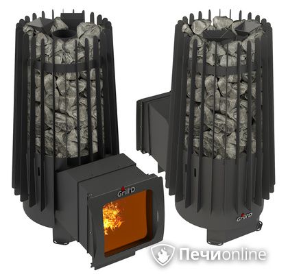 Дровяная печь-каменка GrillD Cometa Vega 180 window long Max в Караганде