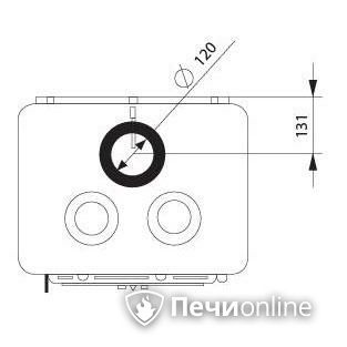 Отопительно-варочная печь Ferguss Magma cook side door в Караганде