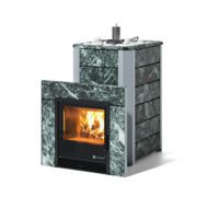 Дровяная печь-каменка ИзиСтим Ялта 25 (Змеевик), AISI 321