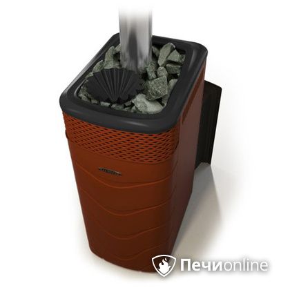 Дровяная банная печь TMF Гейзер XXL 2017 Inox Витра закрытая каменка терракота в Караганде