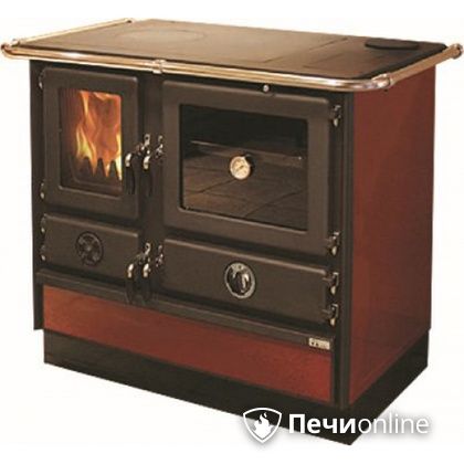 Отопительно-варочная печь MBS Thermo Magnum Red R с теплообменником и духовым шкафом в Караганде