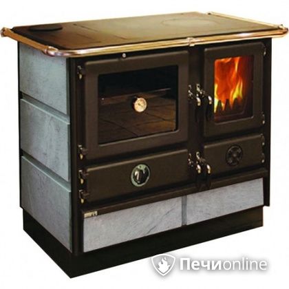 Отопительно-варочная печь MBS Thermo Magnum Stone L с теплообменником и духовым шкафом в Караганде